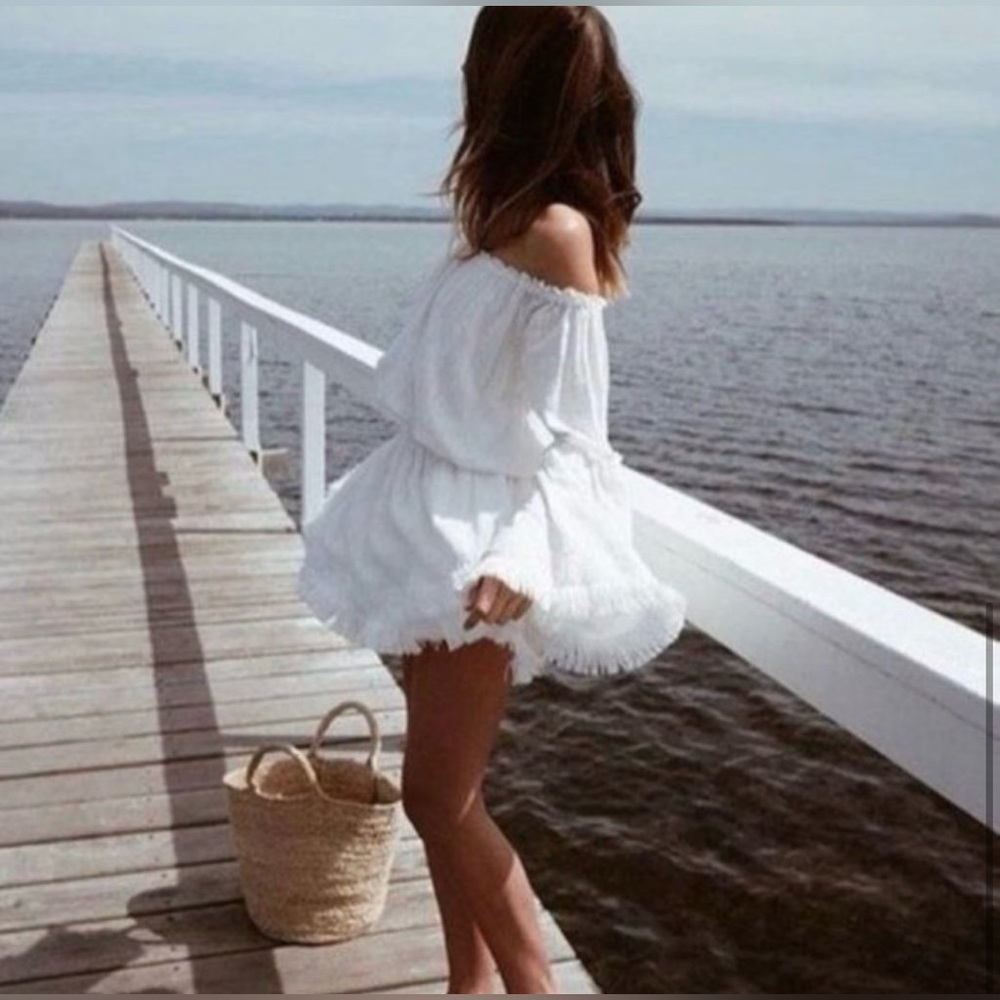 STEELE AUSTRALIA Brooklyn White Dress 100% Cotton - Picture 2 of 12